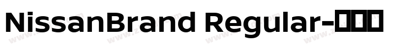 NissanBrand Regular字体转换